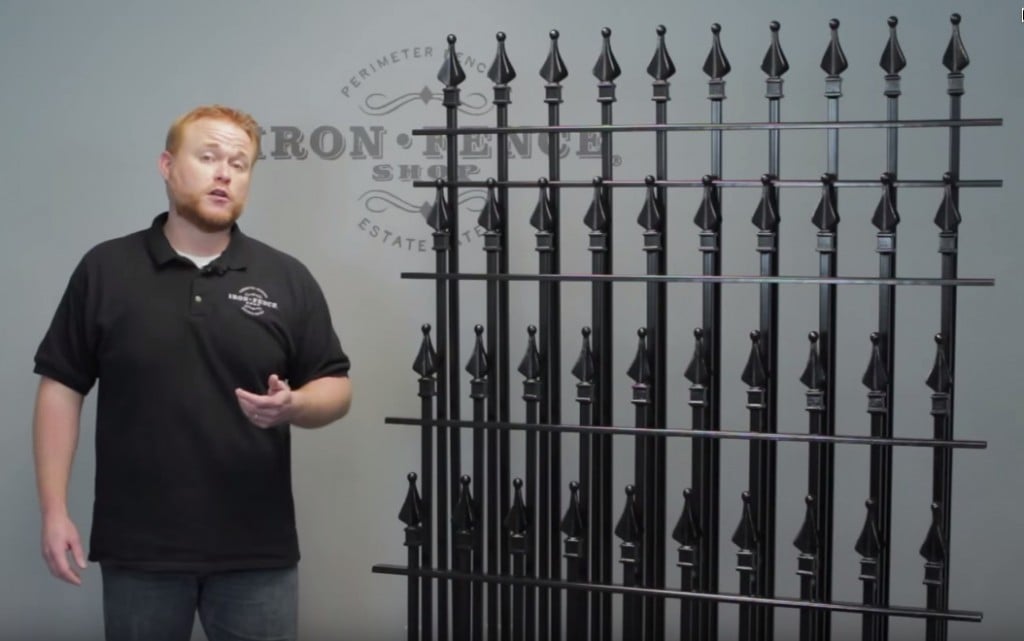 Different Heights of Wrought Iron and Aluminum Fence Offered