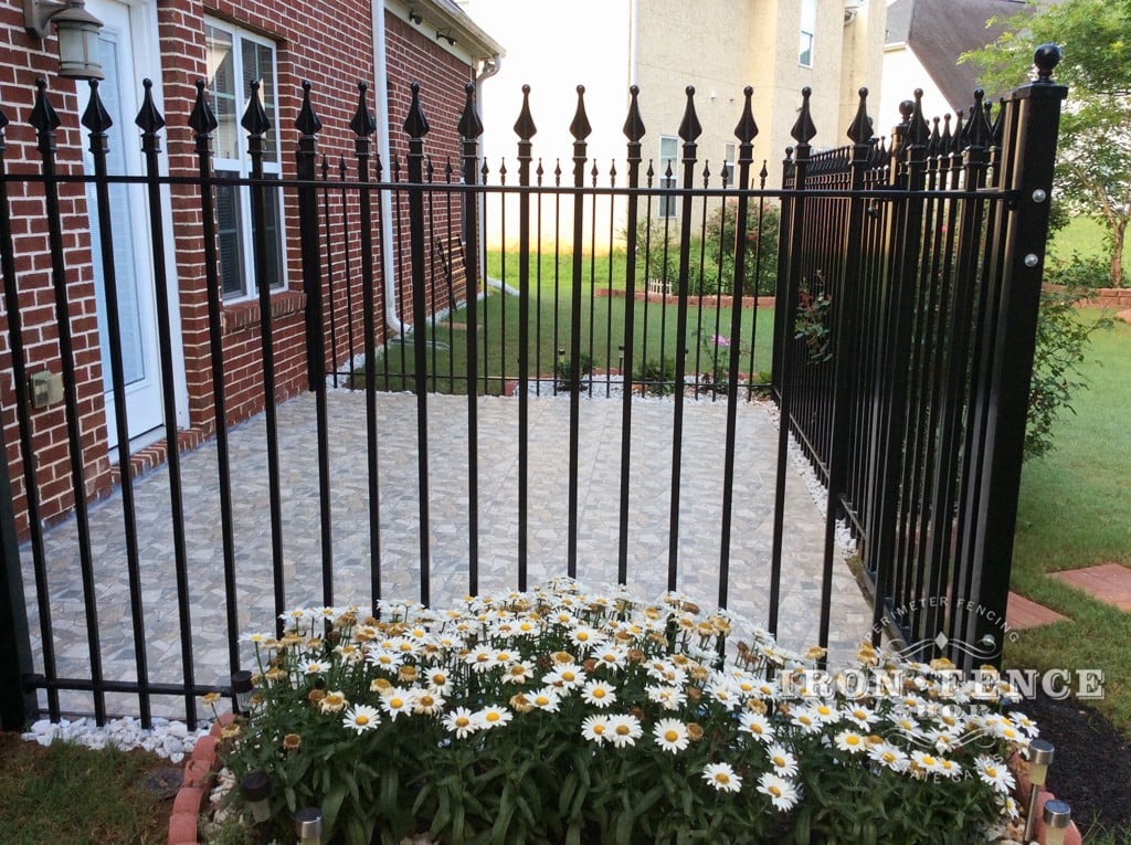 5ft Wrought Iron Fence Around a Patio