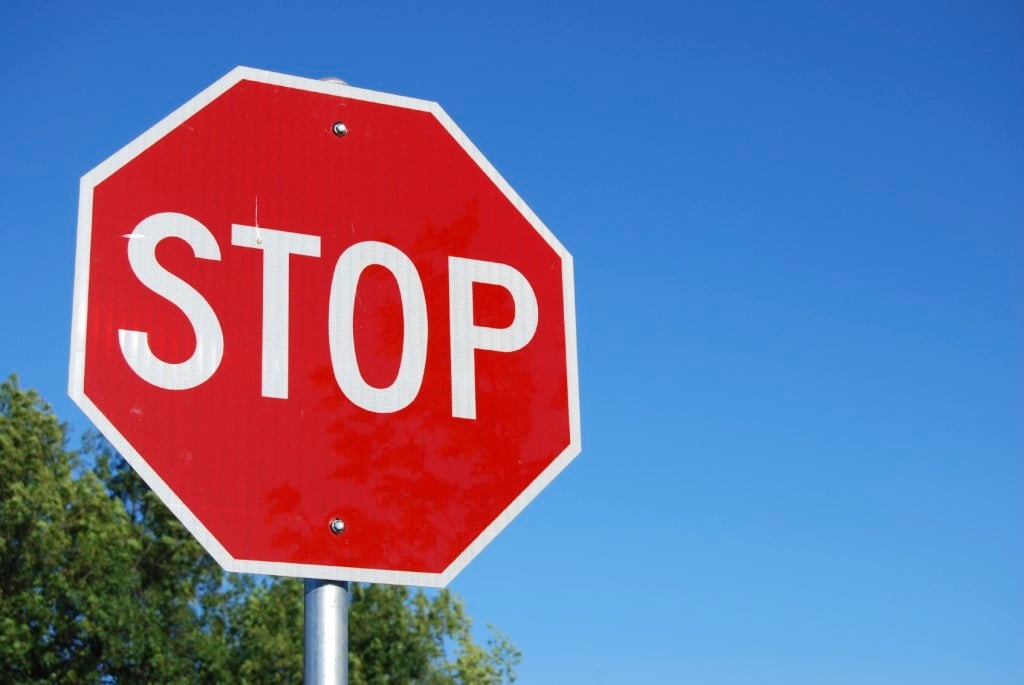 Stop Signs Use Straight Angles to Make an Essentially Circular Sign