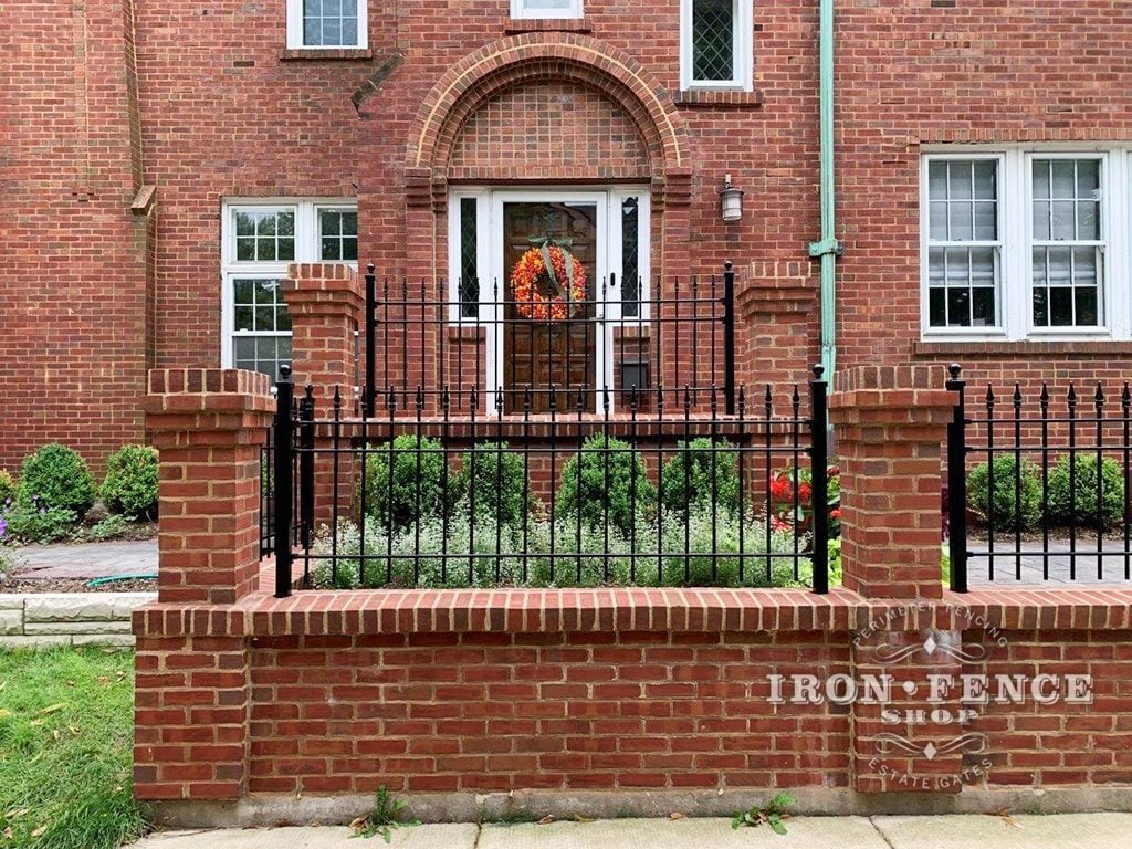 Iron Fence and Brick Work—A Beautiful Combination!