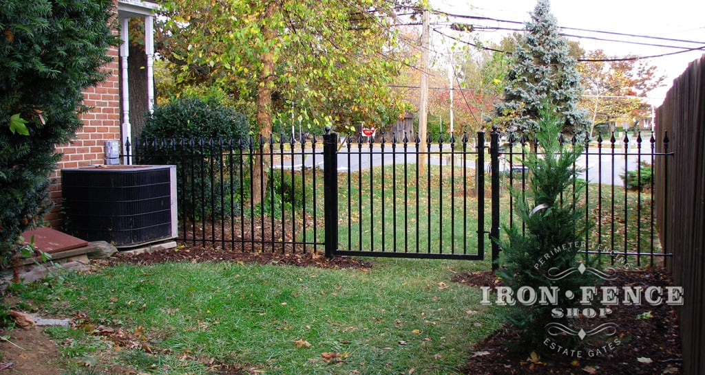 4ft Tall x 5ft Wide Signature Grade Iron Walk Gate (Style #1: Classic)