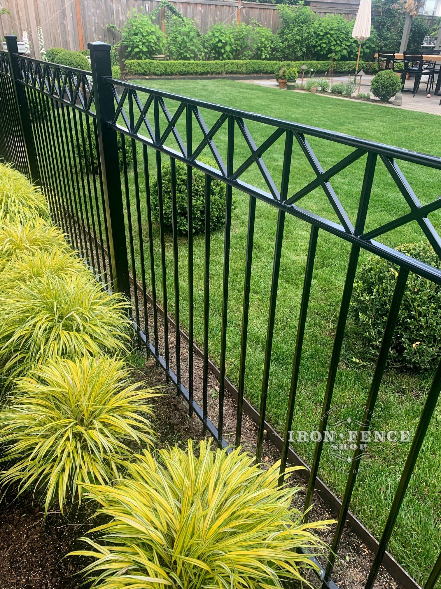 Custom Style Stronghold Iron Fence Panel in 4ft Tall