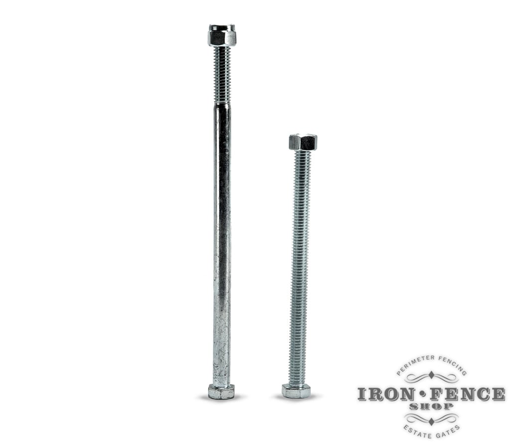 Hinge Hardware Bolts For Attaching J-Bolt Hinges to Iron or Aluminum Posts