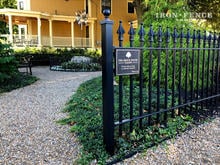 3ft Tall Classic Style Stronghold Iron Fence in Signature Grade