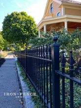 3ft Tall Classic Style Stronghold Iron Fence in Classic Style and Signature Grade