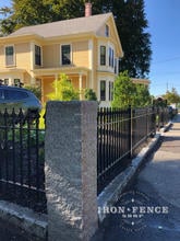 3ft Tall Curbside Stronghold Iron Fence in Classic Style and Signature Grade